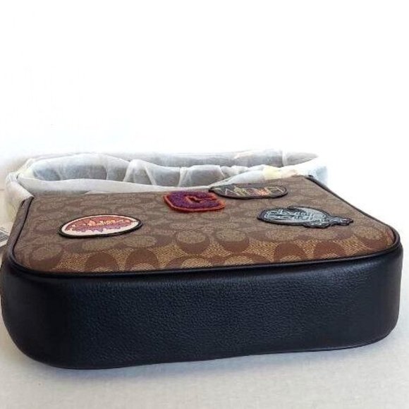 Coach Brown Crossbody Bag with Patches - Picture 7 of 10